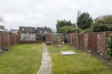 Garten Klassischer Reihenmittelhaus-Bungalow in H�nxe
