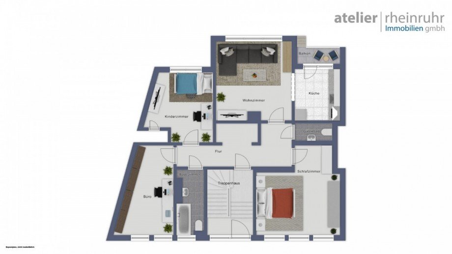Grundriss Erdgeschosswohnung Herne