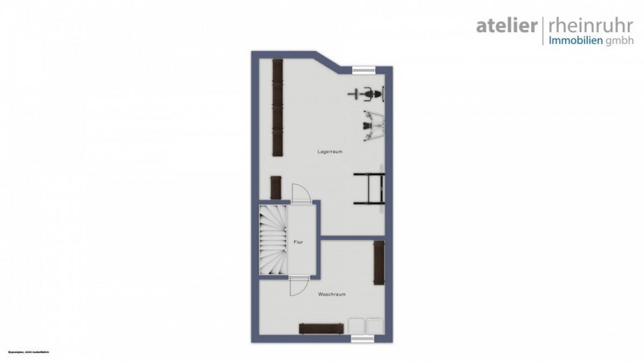 Grundriss Kellergeschoss Reihenendhaus Voerde