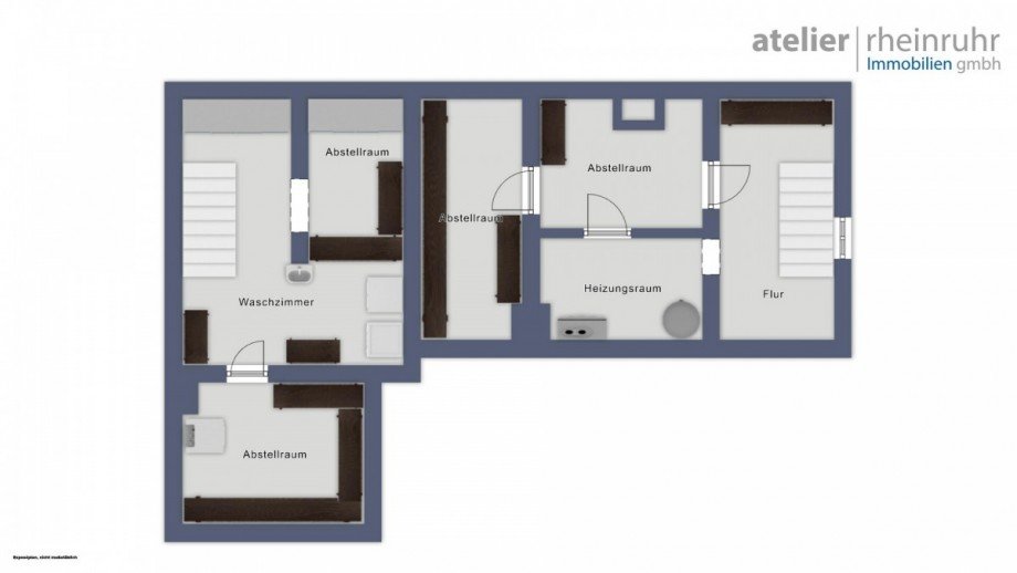 Grundriss Kellergeschoss Zweifamilienhaus Oberhausen