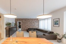Wohnzimmer Luxuri�ses Wohnen: traumhafte Maisonette-Wohnung �ber den D�chern von Oberhausen