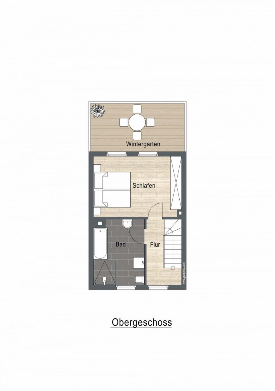 Obergeschoss Reihenmittelhaus Marl
