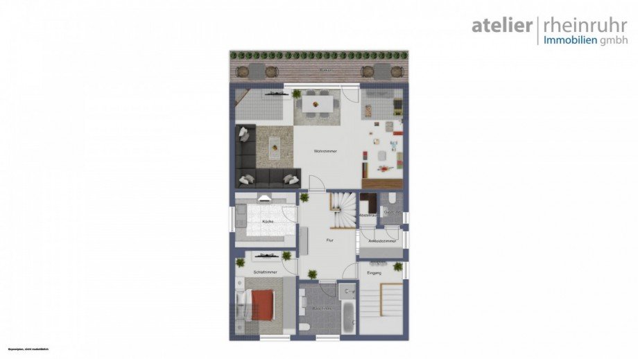 Grundriss Obergeschoss Zweifamilienhaus Oberhausen