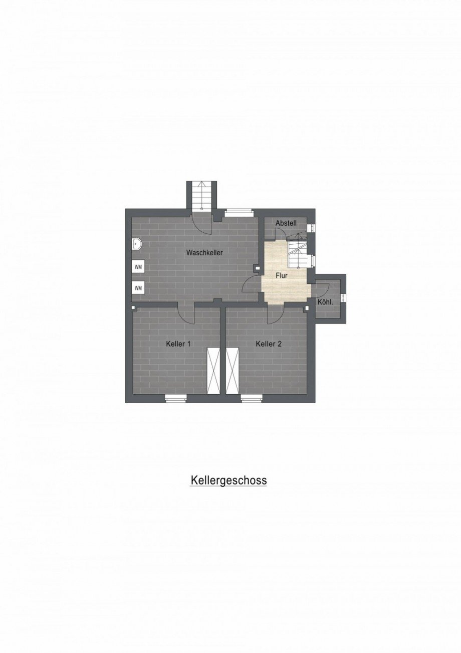 Grundriss KG Doppelhaush�lfte Oberhausen