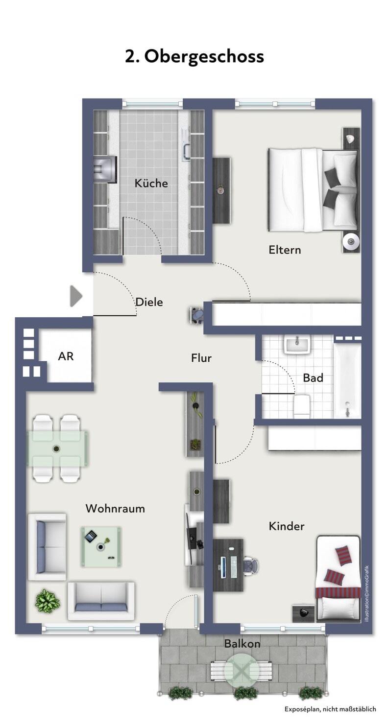 Grundriss Etagenwohnung Oberhausen