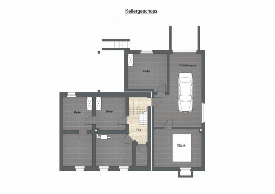 Kellergeschoss Einfamilienhaus Oberhausen