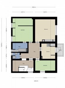 Grundriss Obergeschoss Vielseitige DHH mit Traumgrundst�ck in Sterkrade