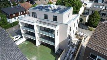 R�ckansicht Leben in K�nigshardt: Erdgeschosswohnung mit eigenem Garten