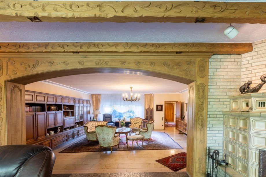 Blick Kaminzimmer Einfamilienhaus Oberhausen