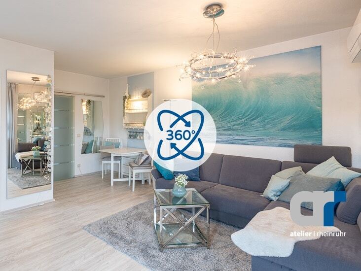 Wohnzimmer Oberhausen Dachgeschosswohnung Modernisierte 2,5 Zimmer-Wohnung im Marienviertel
