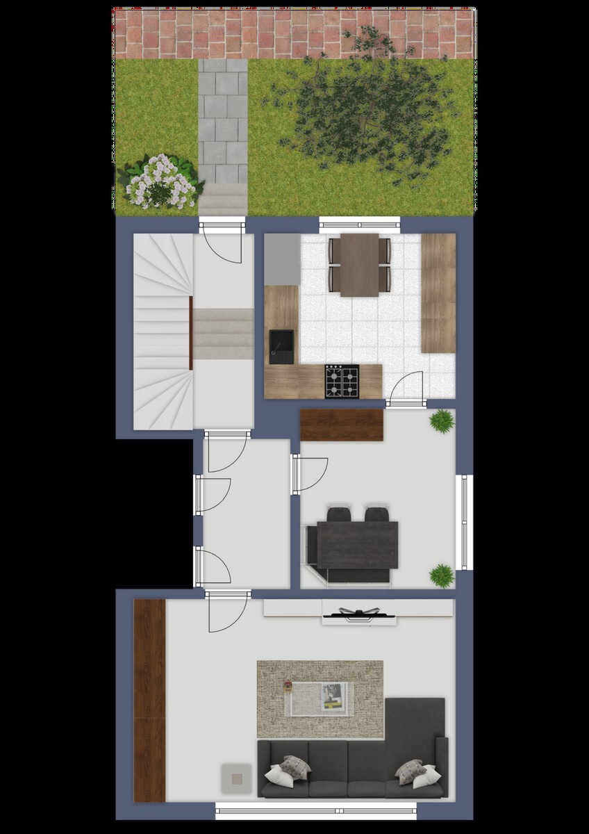 Grundriss Erdgeschoss Einfamilienhaus Oberhausen