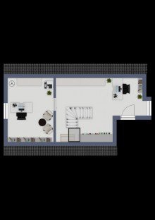 Grundriss Dachgeschoss Schick, modern, nachhaltig f�r die Familie in Gro� Reken