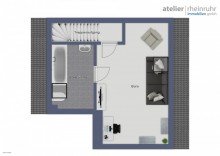 DG Luxuri�ses Wohnen: traumhafte Maisonette-Wohnung �ber den D�chern von Oberhausen