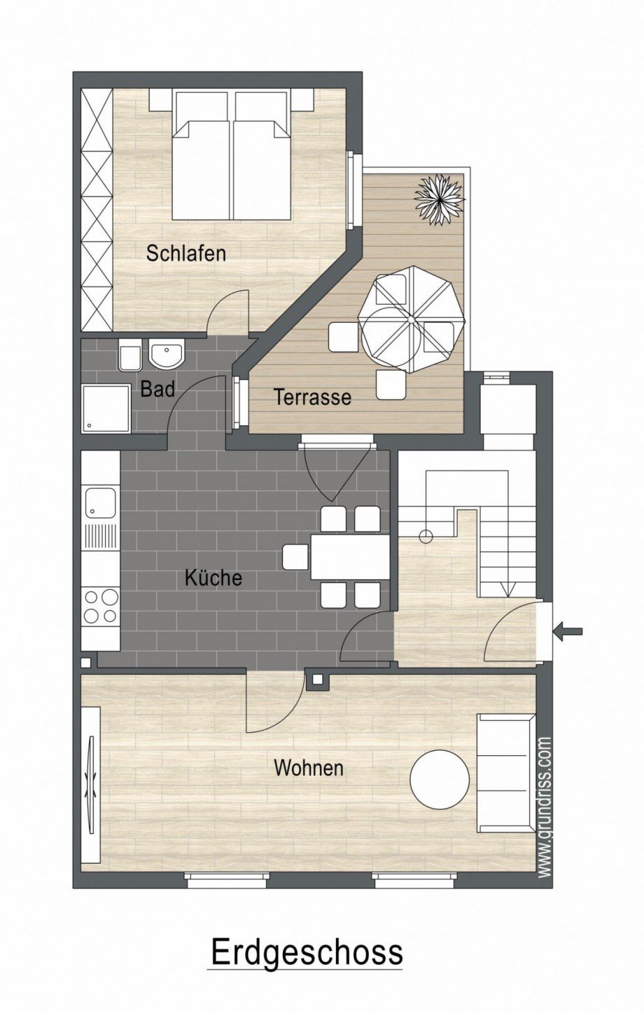 Grundriss EG Mehrfamilienhaus Dinslaken