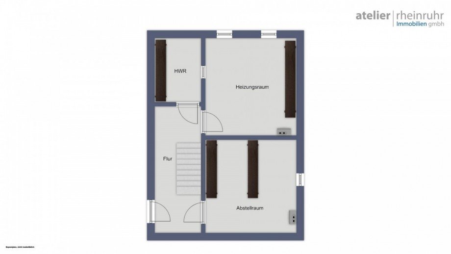 Grundriss Kellergeschoss Doppelhaush�lfte Moers