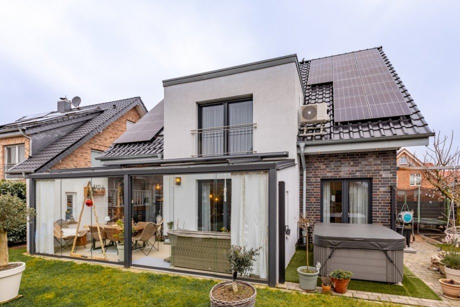 R�ckansicht Einfamilienhaus Reken