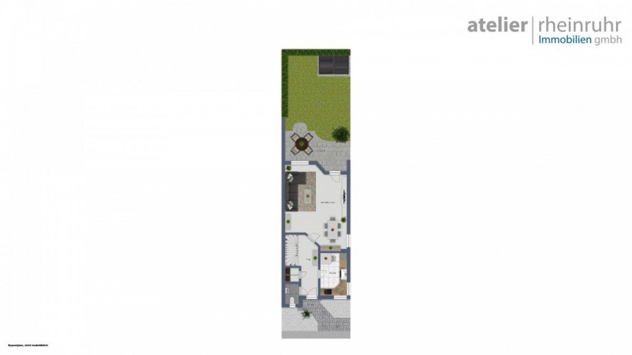 Grundriss EG Reihenendhaus Voerde
