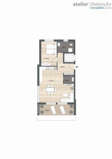 Grundriss 1.OG rechts  Neubau  Hardt-Quartier - Leben in K�nigshardt