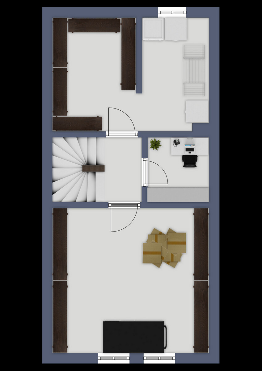 Grundriss Kellergeschoss Reihenmittelhaus Oberhausen