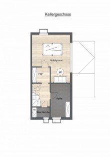 Grundriss KG Doppelhaush�lfte in OB wartet auf Ihre Ideen!