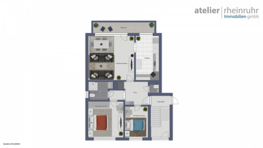 Grundriss Erdgeschosswohnung Oberhausen