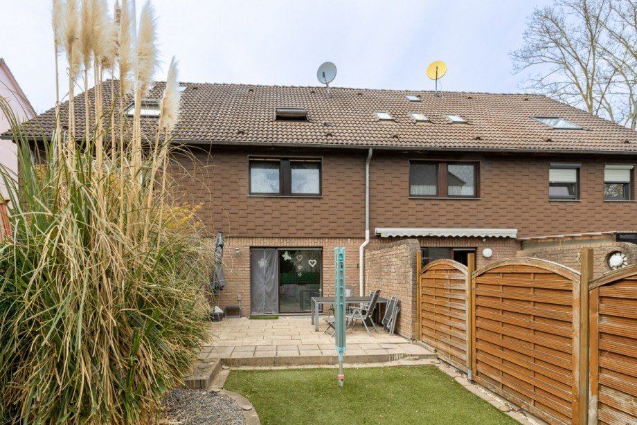 R�ckansicht Reihenmittelhaus Oberhausen