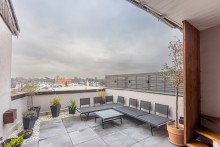 Dachterrasse Luxuri�ses Wohnen: traumhafte Maisonette-Wohnung �ber den D�chern von Oberhausen