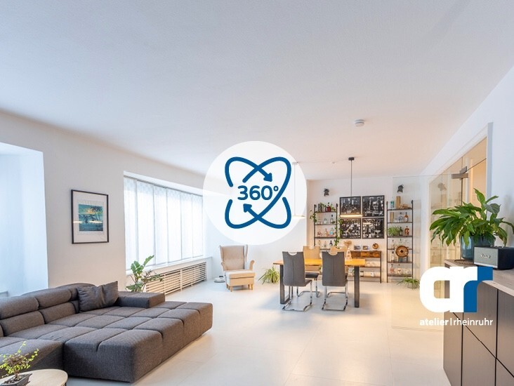 Wohnzimmer Oberhausen Maisonettewohnung Luxuri�ses Wohnen: traumhafte Maisonette-Wohnung �ber den D�chern von Oberhausen