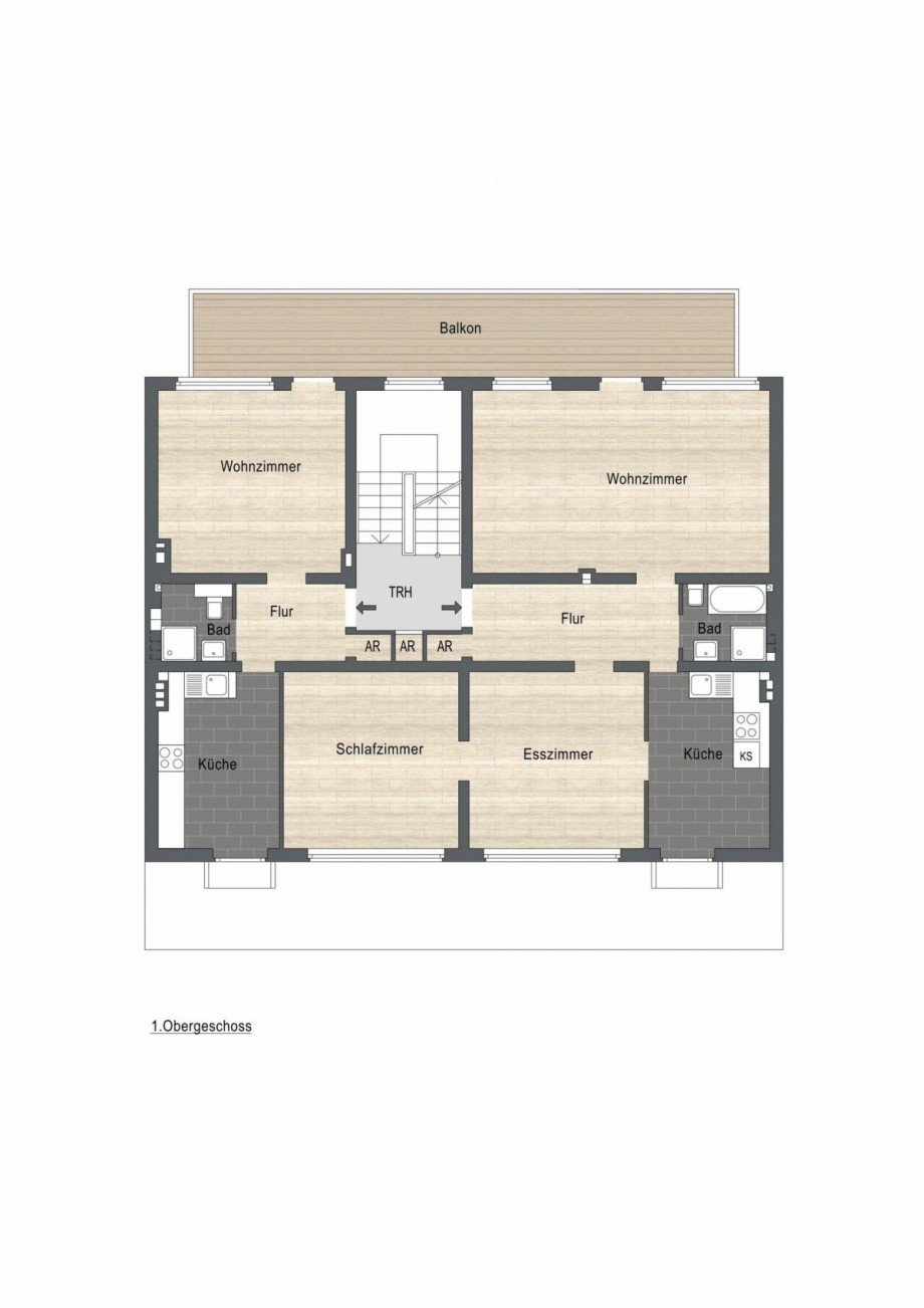 1. Obergeschoss Haus Oberhausen
