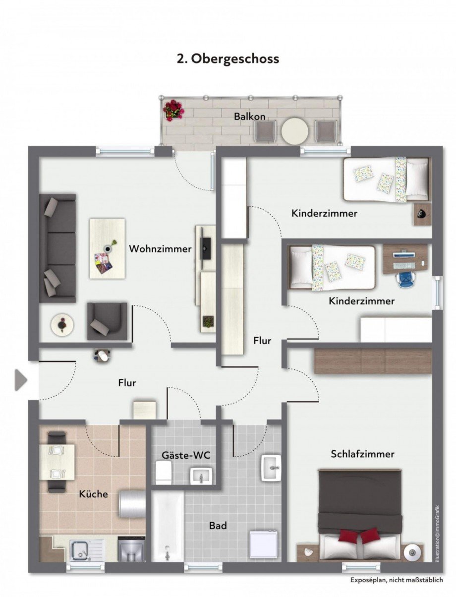 Grundriss Etagenwohnung Oberhausen