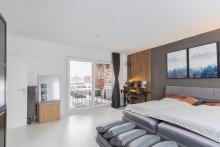 Schlafzimmer Luxuri�ses Wohnen: traumhafte Maisonette-Wohnung �ber den D�chern von Oberhausen