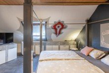 Schlafzimmer DG Familientraum in OB-Lirich: attraktives Reihenmittelhaus
