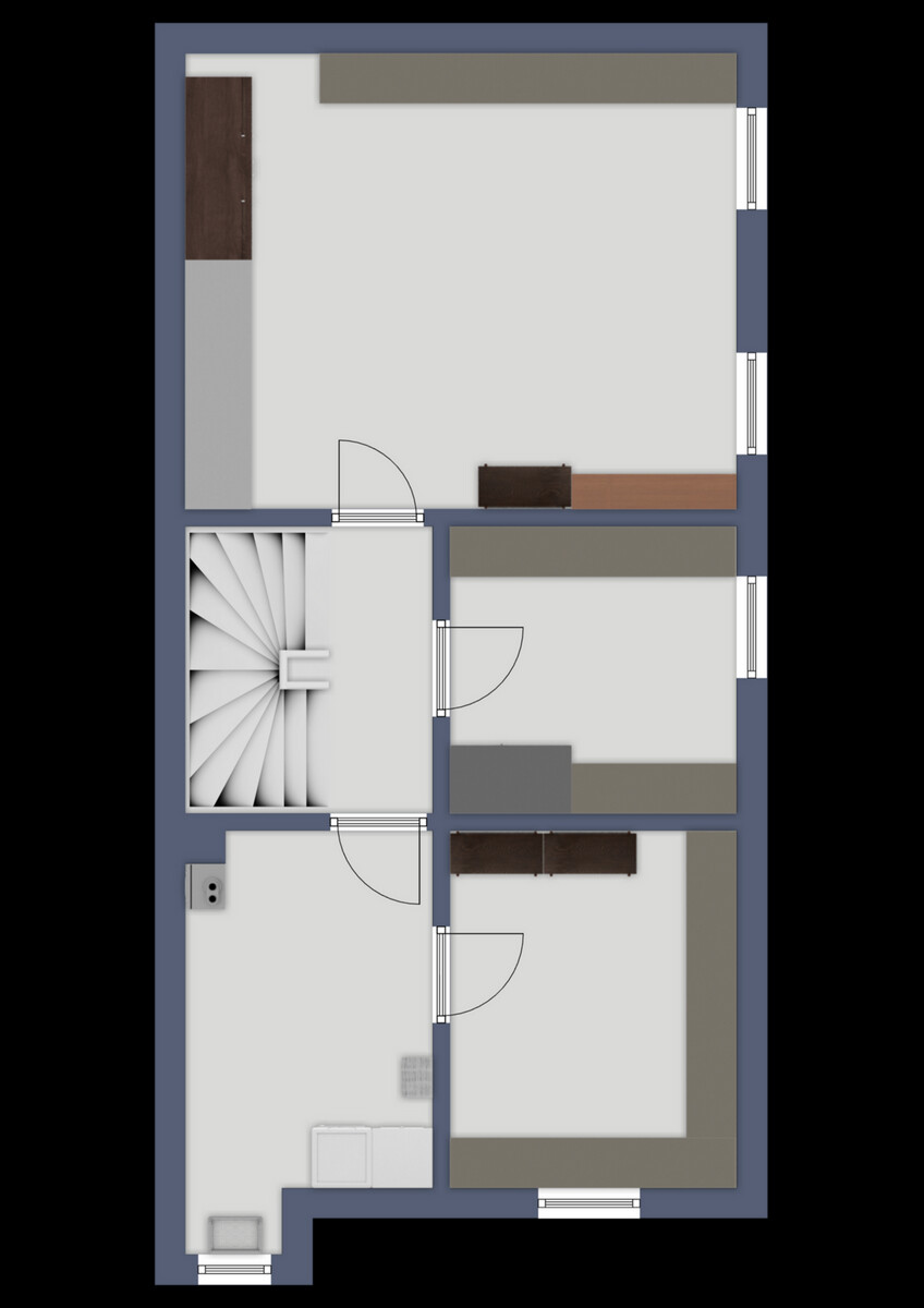 Grundriss Keller Doppelhaush�lfte H�nxe