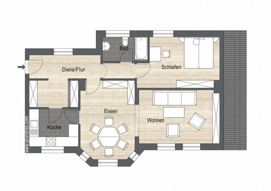 Grundriss Etagenwohnung Gelsenkirchen