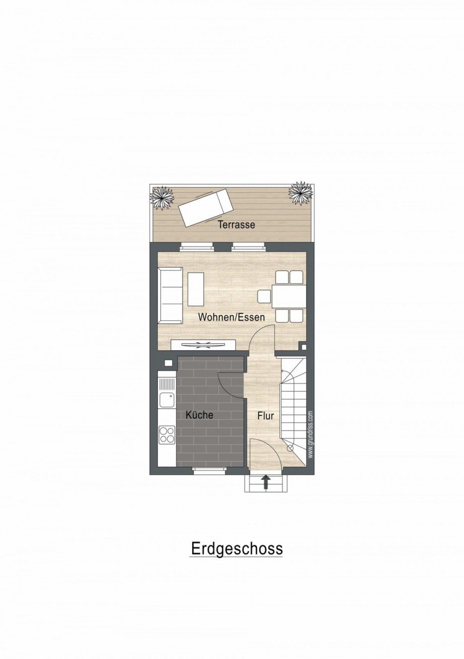 Erdgeschoss Reihenmittelhaus Marl