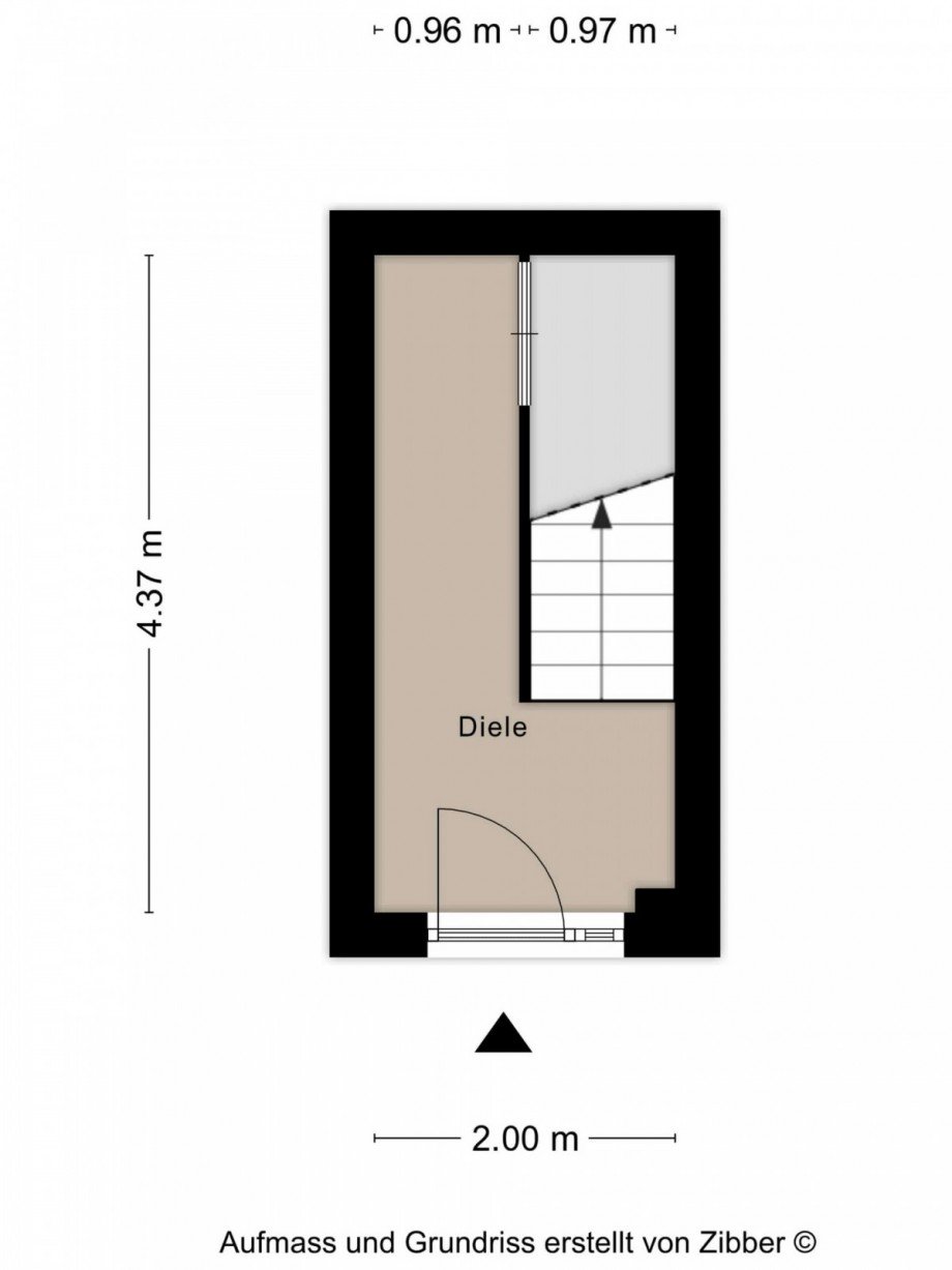 Grundriss Vorderhaus EG Mehrfamilienhaus Oberhausen