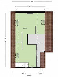 Grundriss Dachgeschoss Vielseitige DHH mit Traumgrundst�ck in Sterkrade