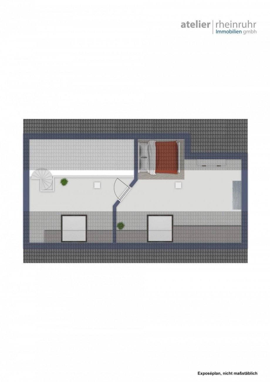 Grundriss Galerie Etagenwohnung Bottrop