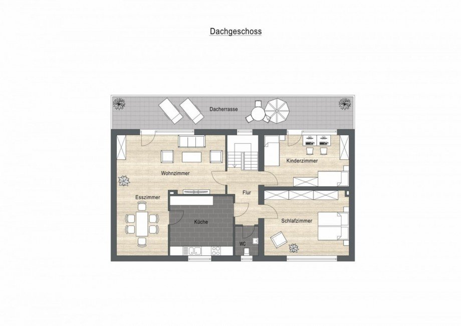 Dachgeschoss Einfamilienhaus Oberhausen