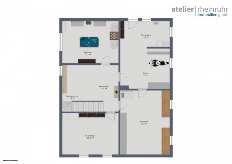 Kellergeschoss Landhaus Krefeld / H�ls