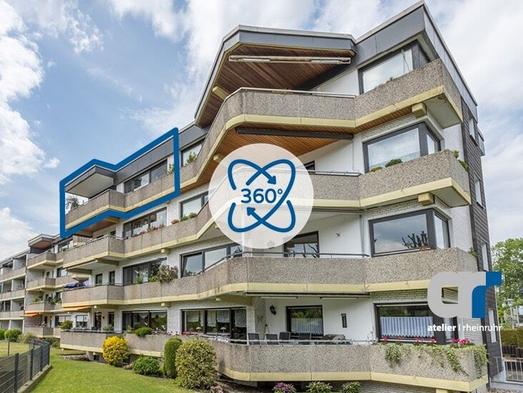R�ckansicht Gladbeck - Gladbeck Etagenwohnung Attraktive 3,5 Zimmer-Wohnung mit Balkon und Gemeinschaftsgarten in Gladbeck Mitte