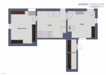 Grundriss KG Viele Nutzungsm�glichkeiten in OB-Alstaden: gro�es Dreifamilienhaus mit Garagenhof
