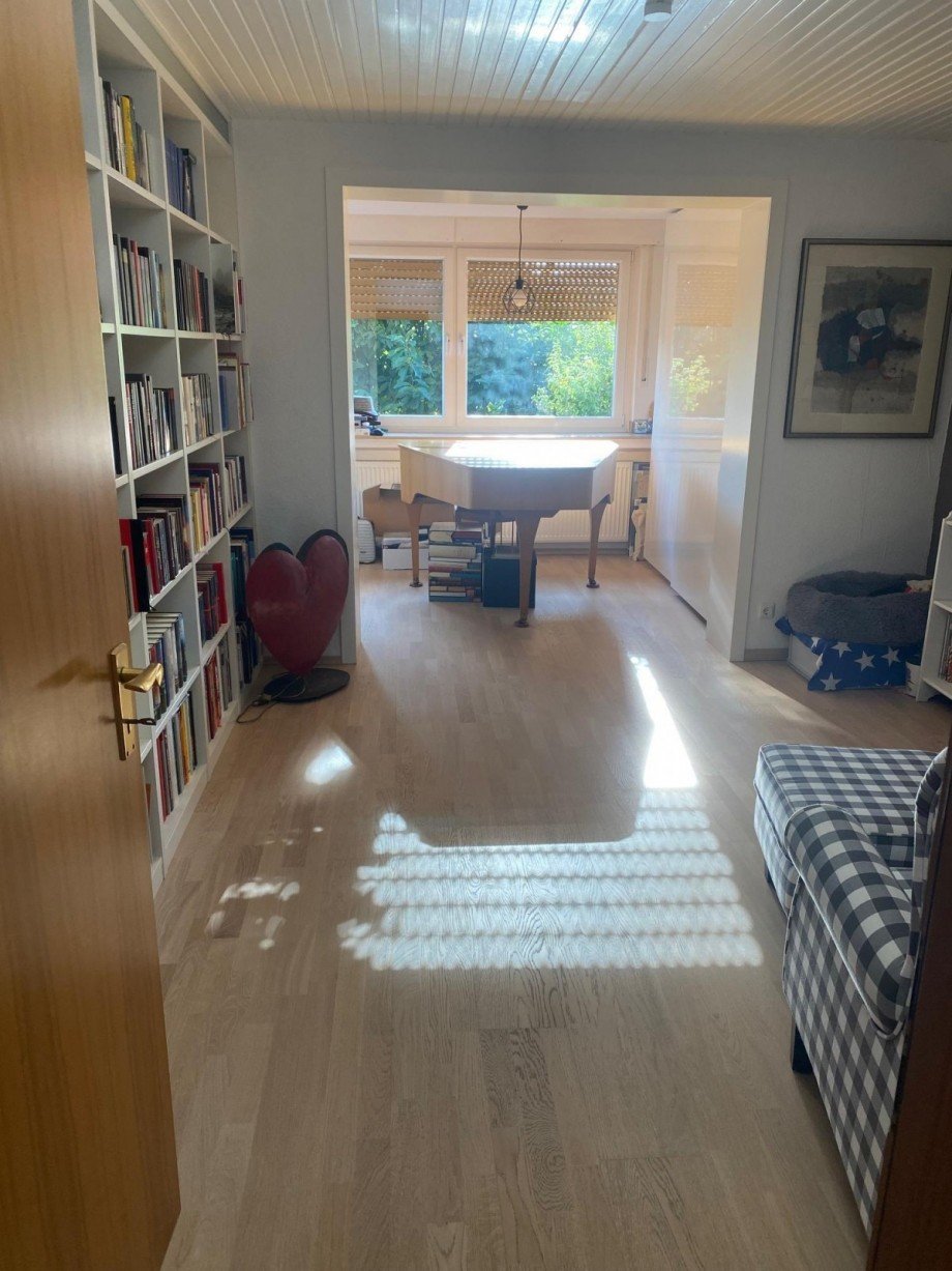 Wohnzimmer im Erdgeschoss Reihenendhaus Oberhausen