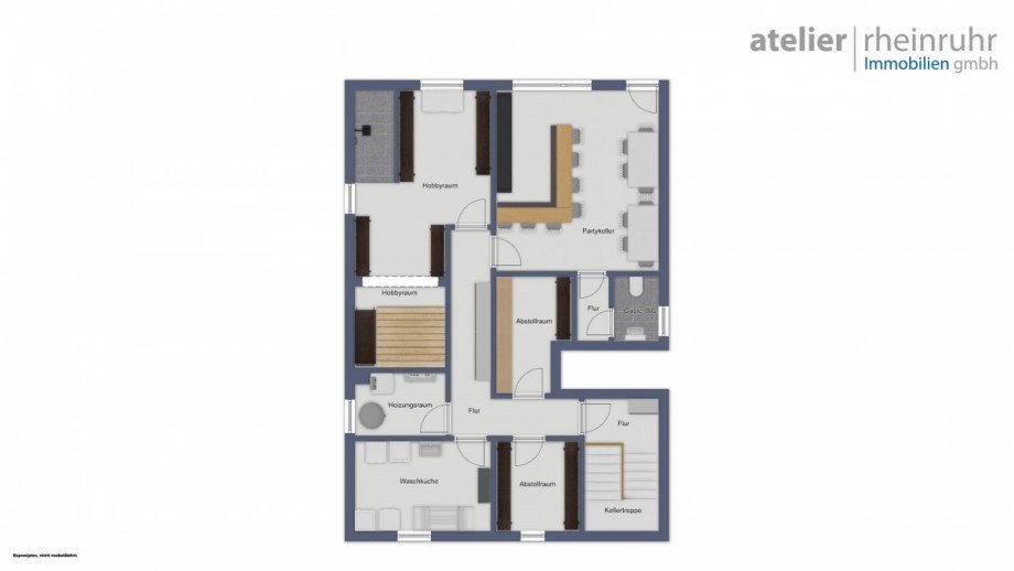 Grundriss Kellergeschoss Zweifamilienhaus Oberhausen