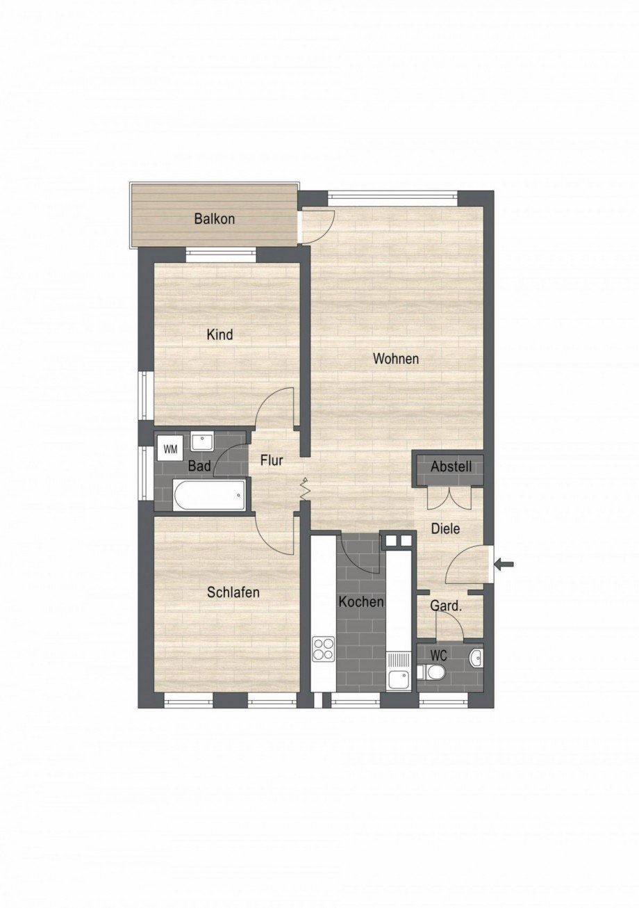 Grundriss Etagenwohnung Gelsenkirchen