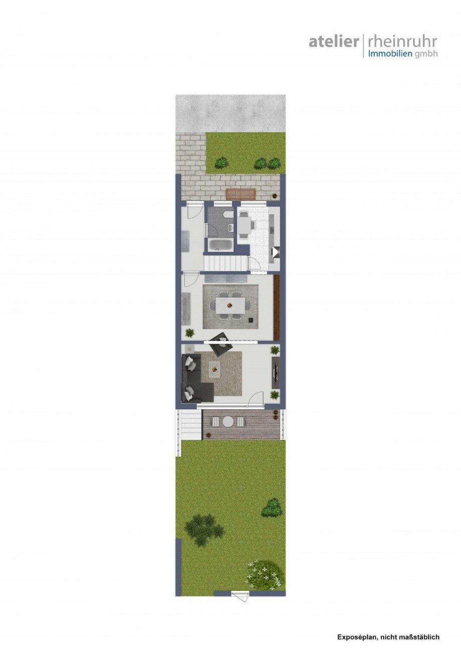 Grundriss Reihenmittelhaus Essen