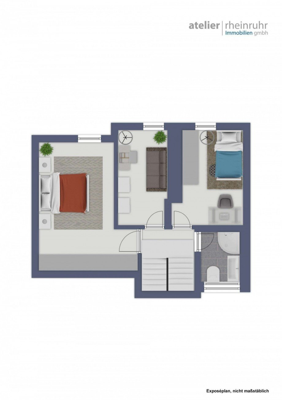 Grundriss Obergeschoss Einfamilienhaus Duisburg