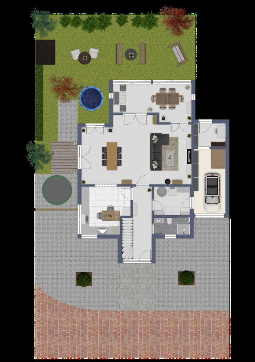 Grundriss Erdgeschoss Einfamilienhaus Reken