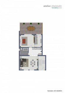 Grundriss Erdgeschoss Helle Erdgeschosswohnung in Dinslaken-Hiesfeld