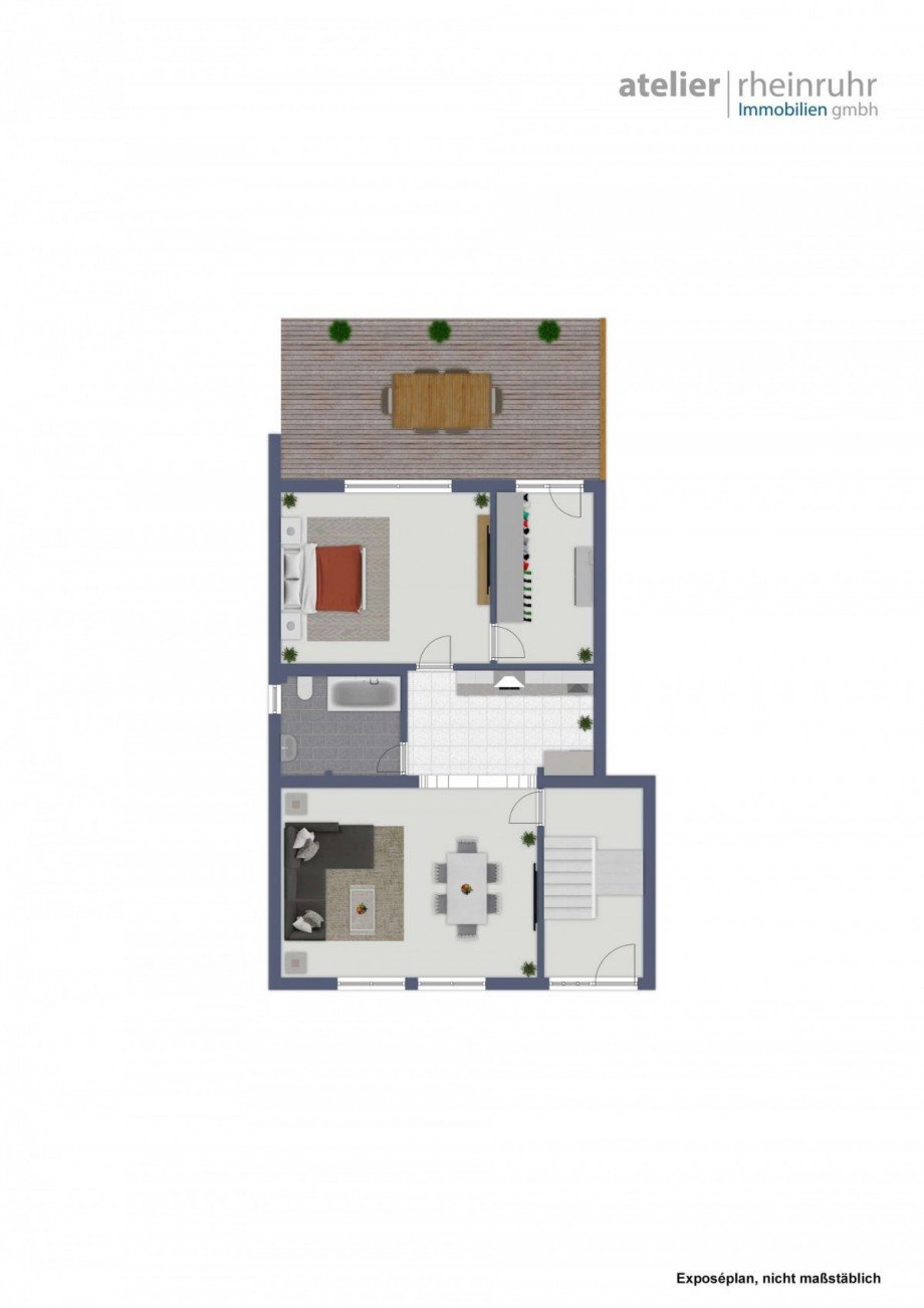 Grundriss Erdgeschoss Erdgeschosswohnung Dinslaken